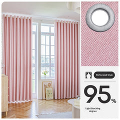 Drill Free Installation High Precision Blackout Curtain with Rod