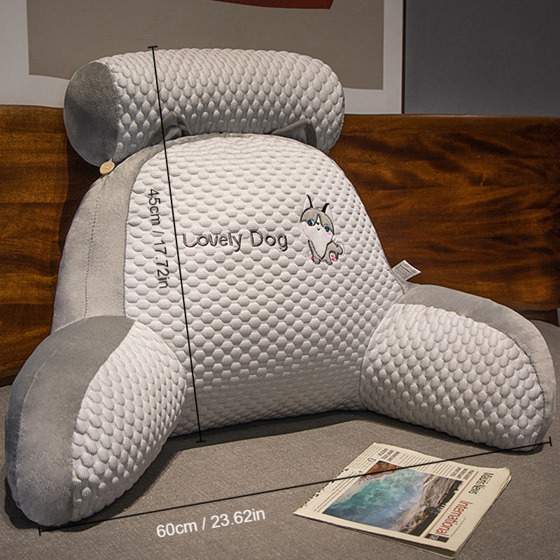 Cute Bear Design Lumbar Support Pillow Machine Washable 100% Polypropylene Filled Ergonomic