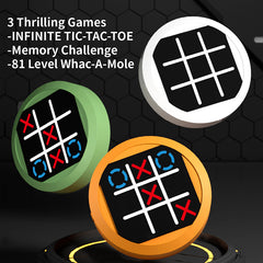 Portable Tic-Tac-Toe Memory Trainer for Kids & Adults