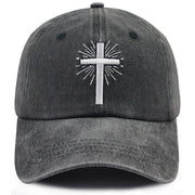 Vintage Cross Embroidered Baseball Cap - 2 Pack