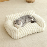 Breathable cat sofa bed in modern design with plush cushioning