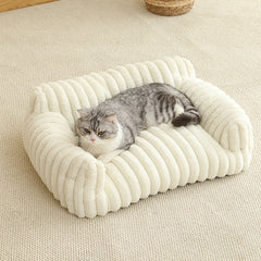 Breathable cat sofa bed in modern design with plush cushioning