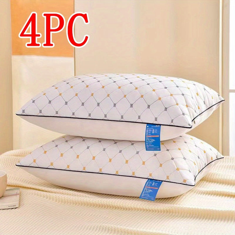 Luxury Hotel Pillows Quilted Design Machine Washable High Quality For Side Or