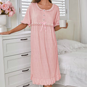 European and American-style Minimalist Comfortable Casual Nightdresswearable Outside As Loungewear