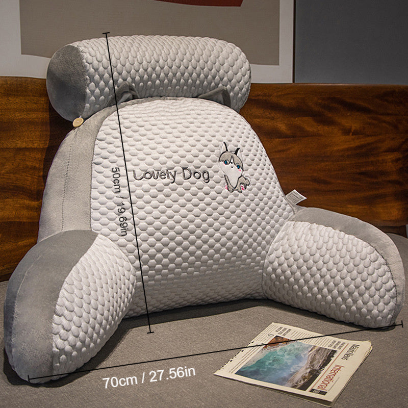 Cute Bear Design Lumbar Support Pillow Machine Washable 100% Polypropylene Filled Ergonomic