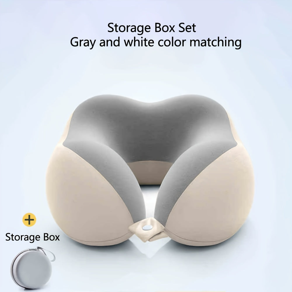 Ergonomic U Shaped Neck Pillow With Storage Bag – Comfortable Headrest For