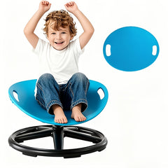 Spinning therapy chair with anti-slip metal base