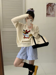 Puppy Embroidery Design Sweater