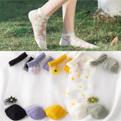 Crystal Ice Silk Socks for Women - Breathable & Shaping