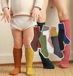 Kids' Long Tube Socks - Breathable Cotton