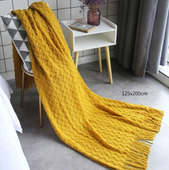 Cozy 3D Wave Sofa Blanket