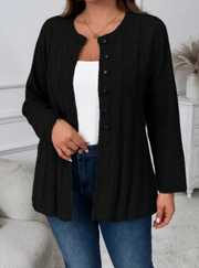 Women's Solid Color Simple Casual Long Sleeve Cardigan