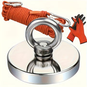 1500lb Magnet Fishing Set 1500 Pounds Pulling Force Magnet Fishing Set | High-Quality River Recycling & Magnetic Fishing Magnets with Ropes | Outdoor Magnet Tool