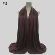 Long Jersey Hijab Scarf for Women