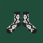 Soft Retro Plain Socks for Women