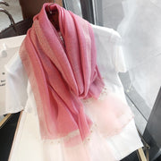 Add Elegance with Beaded Silk Scarf