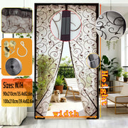1pc Magnetic Screen Door - Made with Flocked Polyester Fibre 3d Patterned Design, Pet-friendly, Self-closing Mesh Door Curtain, Keeps Out Insects While Allowing Air Circulation, Suitable for Doors Up