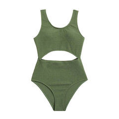 Girls' Stylish Split Triangle Bikini Swimsuit