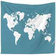 Minimalist Map Tapestry
