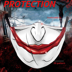 Double-Layer Halloween Funny Face Skull Mask