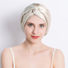 Silky Night Cap for Women - Double-Layer Soft Sleep Cap