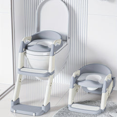 3-in-1 Potty Training Seat with Step Stool and Ladder for Toddlers