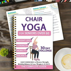 30-day chair yoga guide for seniors with 40+ simple exercises