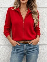 European and American Chic All Matching Cardigan Long Sleeved Knit Sweater for Women