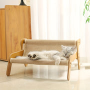 Large Sisal Cat Scratcher Hammock Bed for Relaxation and Scratching