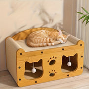 2-in-1 cat scratching board and post