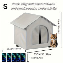 Outdoor waterproof pet house with insulated foam and foldable design