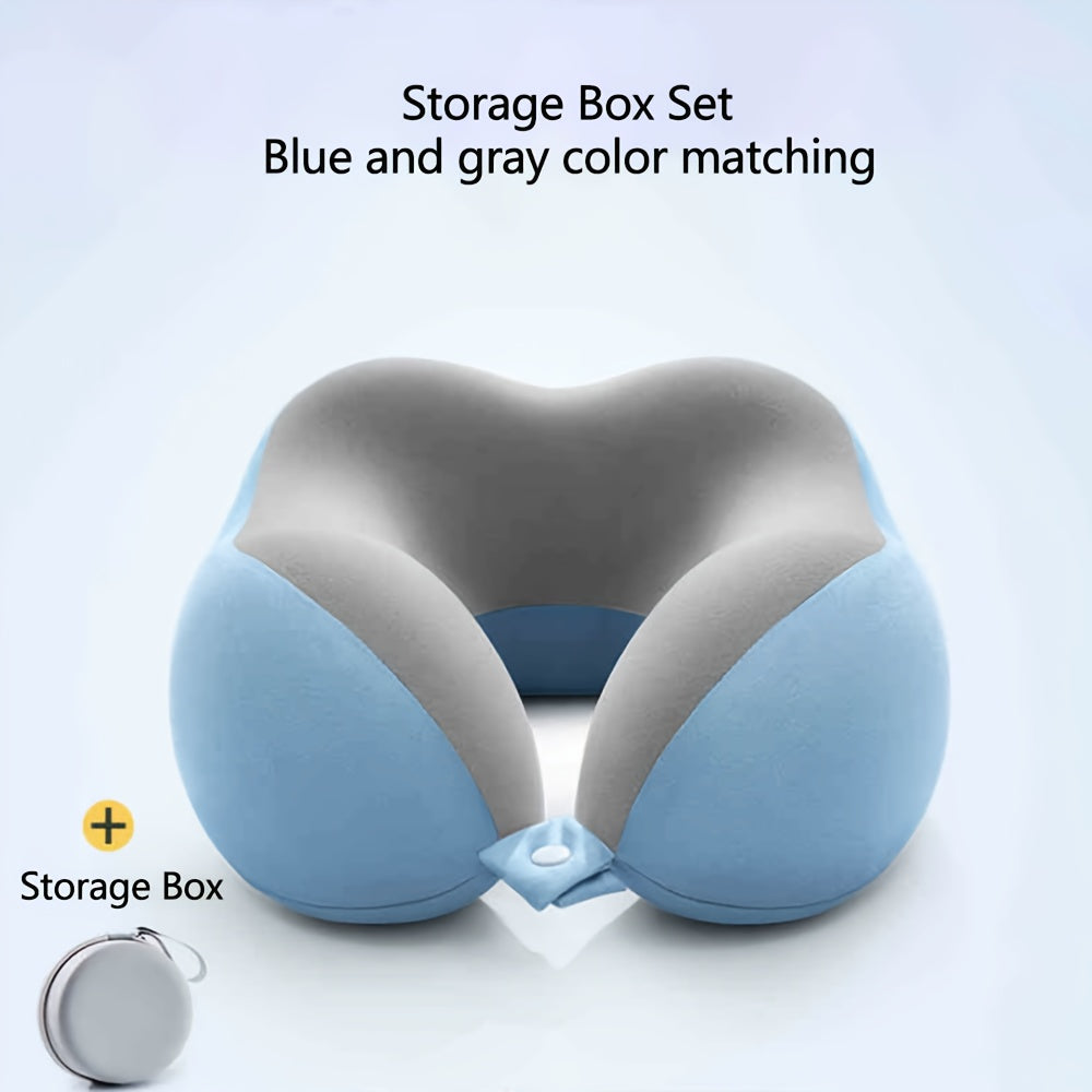 Ergonomic U Shaped Neck Pillow With Storage Bag – Comfortable Headrest For