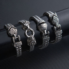 Punk Style Snakehead Bracelet
