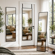 14 x 56 inch door-mounted full-length mirror with aluminum frame