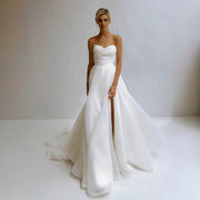 French-Style Strapless Elegant Wedding Dress
