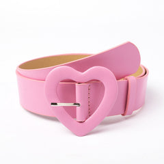 Rose Red Heart-Shaped Decoration Belt
