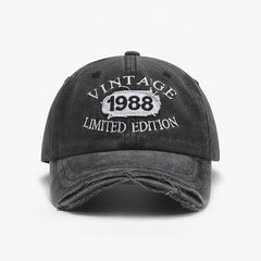 Women's Neutral Baseball Cap with Embroidered Letter Design