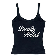 Hot Girl Letter Print Vest Sling for Women