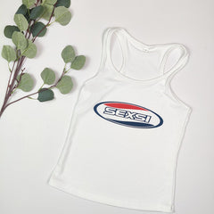 Slim Fit Women's Vest with Letter Design