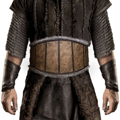 Retro Medieval Frayed Leather Waist Seal Belt
