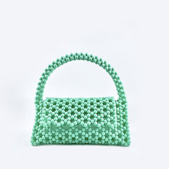 Candy-Colored Handmade Beaded Handbag
