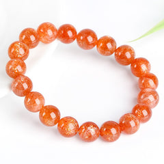 Golden Sunstone Round Bracelet