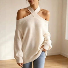 Women's Long Sleeve Knitted Pullover