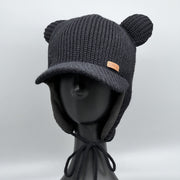 Warm Women's Woolen Bear Ears Hat