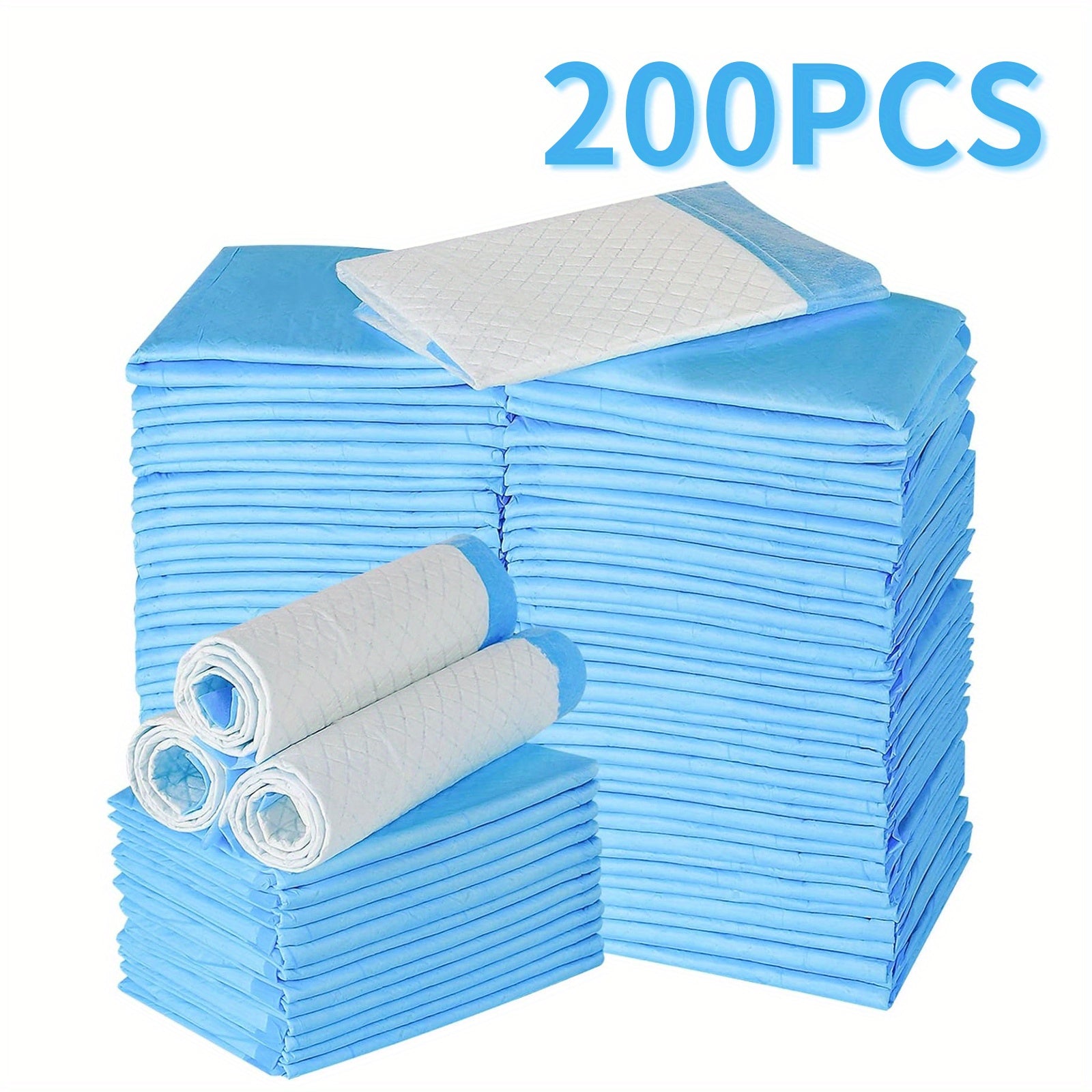 Extra Large Thick Dog Pee Pads - 50/100/200 Count Heavy Duty Puppy Training Pads, Super Absorbent Quick Dry Leakproof For Homes Cars Camping (23.62"x23.62"), Puppy Training, Pet Toilet, Stain-resistan