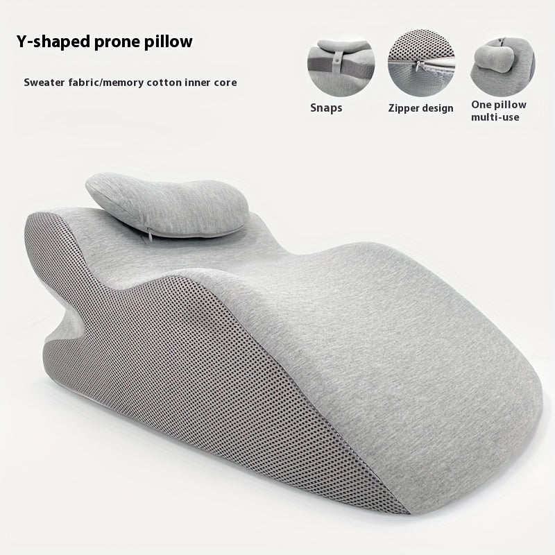 Ergonomic Bed Pillow Multi Purpose Backrest Prone Pillow Lying Pillow Neck And