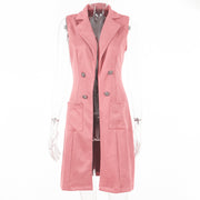 Women's Suede Vest for Elegant Outfits