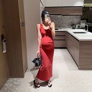 Fashionable Long-style Vest Dress for Pregnant Women