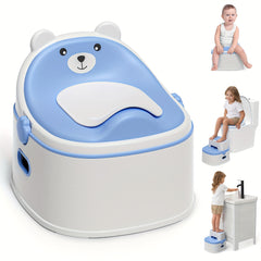 3-in-1 Convertible Toddler Potty Chair with Step Stool and Removable Seat
