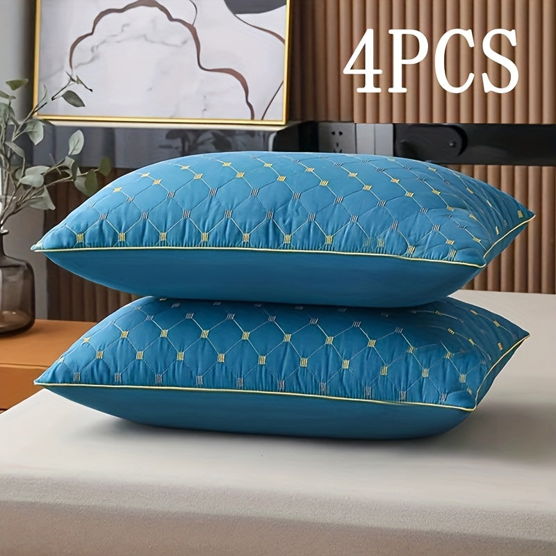 Luxury Hotel Pillows Quilted Design Machine Washable High Quality For Side Or